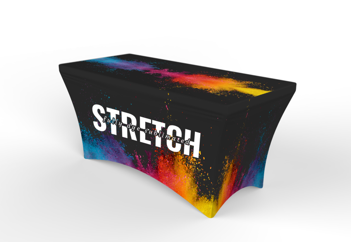 Spandex Tablecloth with Logo - 24"x48"x30"