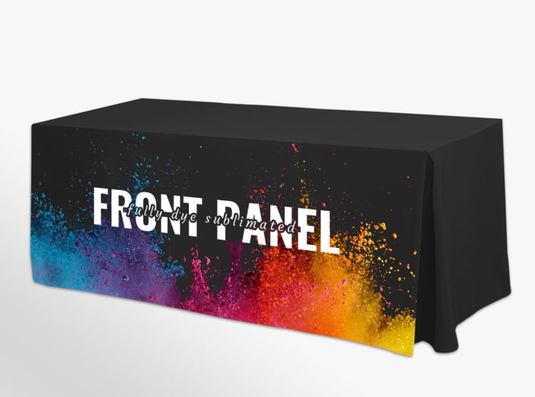 24x48x30 fitted poly tablecloth with logo