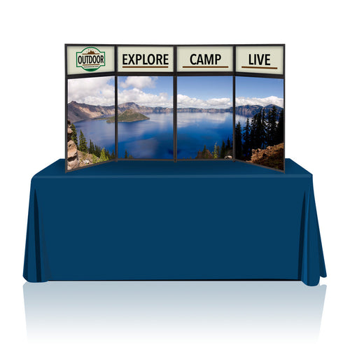 Tabletop Panel Display 8 ft. (Blue/Light Blue) Graphic Package (Hardware & Graphic)
